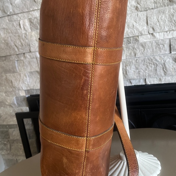 Large Eddie Bauer Tote Retro All Leather - Picture 9 of 16